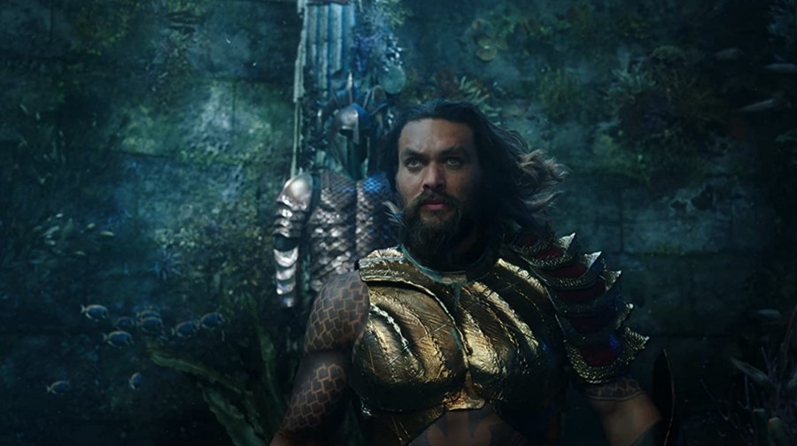 Penampilan Jason Momoa sebagai Aquaman.