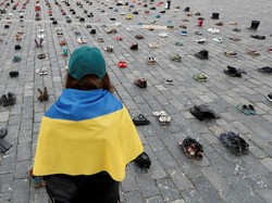 Warga Ukraina di Roma Demo, Minta Invasi Militer Rusia Dihentikan
