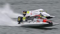 FOTO: Aksi Pembalap Di Latihan Bebas F1 Powerboat Danau Toba ...