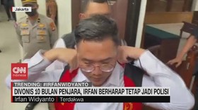 VIDEO: Divonis 10 Bulan Penjara, Irfan Berharap Tetap Jadi Polisi