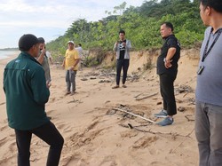 Kementerian Turun ke Nias Utara, Cek Laut yang Tercemar Tumpahan Aspal