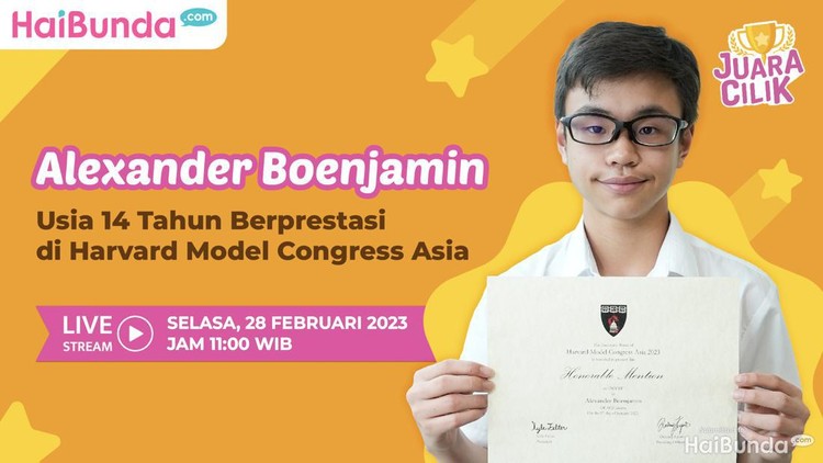 Alexander Boenjamin, Usia 14 Tahun Berprestasi di Harvard Model Congress Asia 2023 Alexander Boenjamin, Usia 14 Tahun Berprestasi di Harvard Model Congress Asia 2023