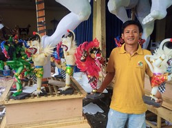 Jelang Nyepi, Perajin Ogoh-ogoh Mini Banjir Pesanan