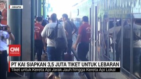 VIDEO: Buka Tiket Angkutan Lebaran, PT KAI Siapkan 3,5 Juta Tiket
