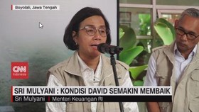 VIDEO: Sri Mulyani: Kondisi David Semakin Membaik