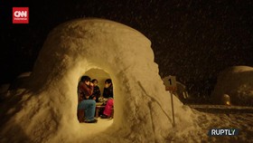 VIDEO: Pengalaman Unik Makan Di Kubah Es Igloo Bak Negeri Dongeng