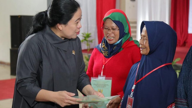 Puan meminta Kanwil BPN Cianjur mengecek kendala warga Cianjur bernama Suhartini belum bisa mengurus sertifikat karena surat tanahnya rusak akibat gempa