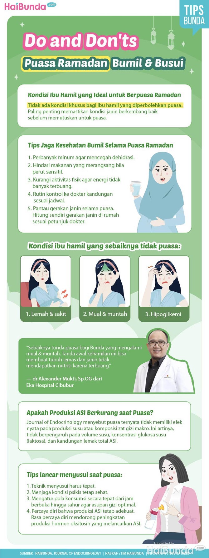 Infografis Do and Don'ts Puasa Ramadan Bumil dan Busui Infografis Do and Don'ts Puasa Ramadan Bumil dan Busui