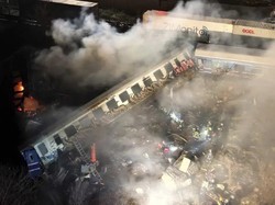 Ngeri Tabrakan 2 Kereta di Yunani, 26 Orang Tewas-85 Luka