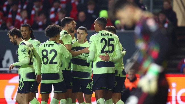 Manchester City menang atas Bristol City dalam laga babak kelima Piala FA di Stadion Ashton Gate pada Rabu (1/3) dini hari waktu Indonesia.