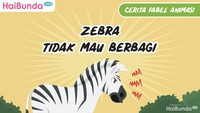 Cerita Fabel Animasi: Zebra Tidak Mau Berbagi