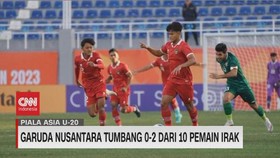 VIDEO: Garuda Nusantara Tumbang 0-2 Dari 10 Pemain Irak