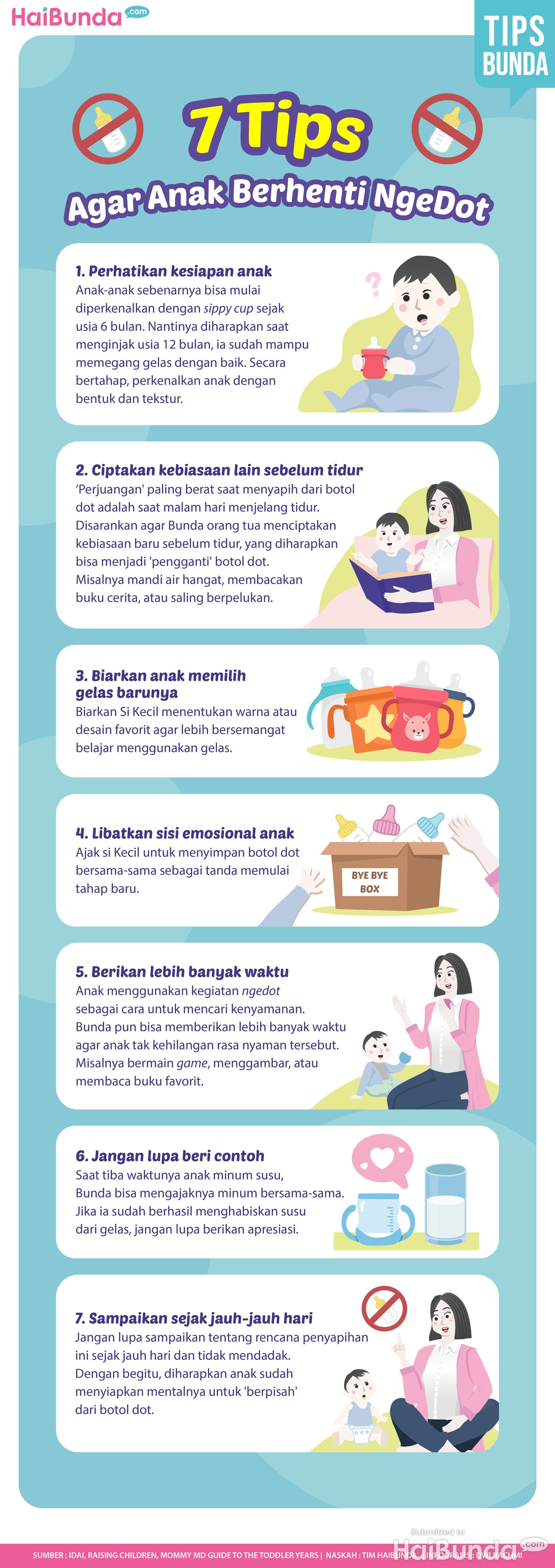 Infografis 7 Tips Agar Anak Berhenti NgeDot