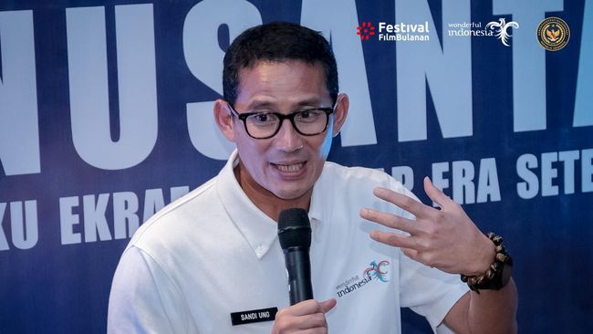 Menteri Pariwisata dan Ekonomi Kreatif, Sandiaga Uno mengajak para sineas di Banten dan Jawa Barat mendaftarkan film pendeknya ke Festival Film Bulanan.
