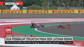 VIDEO: Dua Pembalap Terjatuh Pada Sesi Latihan Bebas