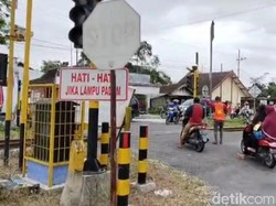 99% dari 39 EWS Milik Dishub Jatim di Perlintasan KA Kabupaten Blitar Rusak