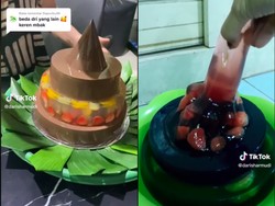 Ngakak! Wanita Ini Bikin Puding Tumpeng Hasilnya Malah Meleyot