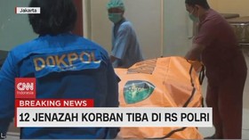 VIDEO: 12 Jenazah Korban  Kebakaran Depo Pertamina Tiba Di RS Polri