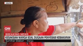 VIDEO: Kesaksian Warga Soal Dugaan Penyebab Kebakaran