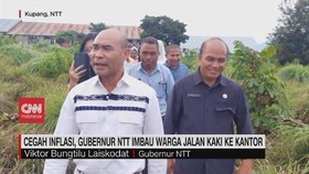 VIDEO: Gubernur NTT Imbau Jalan Kaki ke Kantor untuk Cegah Inflasi