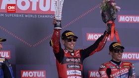 VIDEO: Momen Alvaro Bautista Menang Race 2 WSBK Mandalika 2023