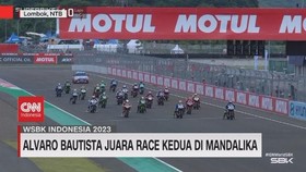VIDEO: Alvaro Bautista Dominasi Balapan di Mandalika