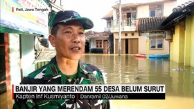 VIDEO: Banjir yang Merendam 55 Desa Belum Surut