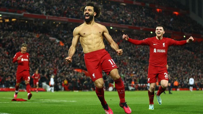 Penyerang Mohamed Salah dinobatkan sebagai pemain terbaik atau man of the match pertandingan Liverpool vs Manchester United.