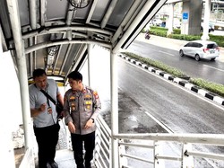Jambret Ponsel di JPO Sudirman Ditangkap Korban dan Polisi