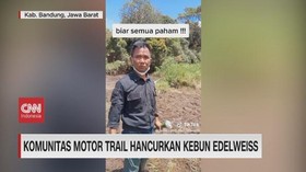 VIDEO: Komunitas Motor Trail Hancurkan Kebun Edelweiss