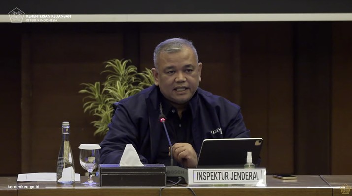 Konferensi Pers Perkembangan Pemeriksaan Sdr RAT dan Sdr ED. (Tangkapan Layar Youtube Ministry of Finance Republic of Indonesia)