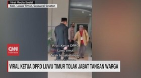 VIDEO: Viral Ketua DPRD Luwu Timur Tolak Jabat Tangan Warga
