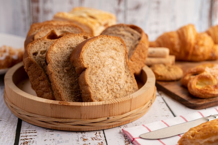 Bread is a high-carbohydrate food