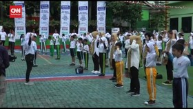 VIDEO: Kunjungi SD di Lampung, Iriana Jokowi Senam Bareng Siswa