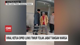 VIDEO: Viral Ketua DPRD Luwu Timur Tolak Jabat Tangan Warga