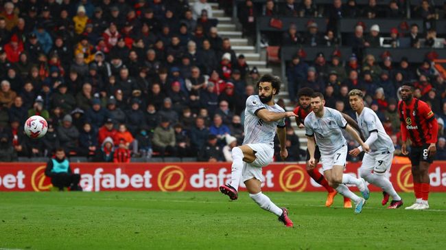 Salah Gagal Penalti, Liverpool Kalah