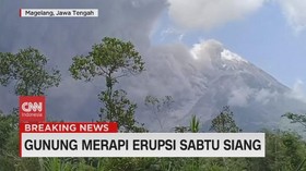 VIDEO: Gunung Merapi Meletus Sabtu Siang