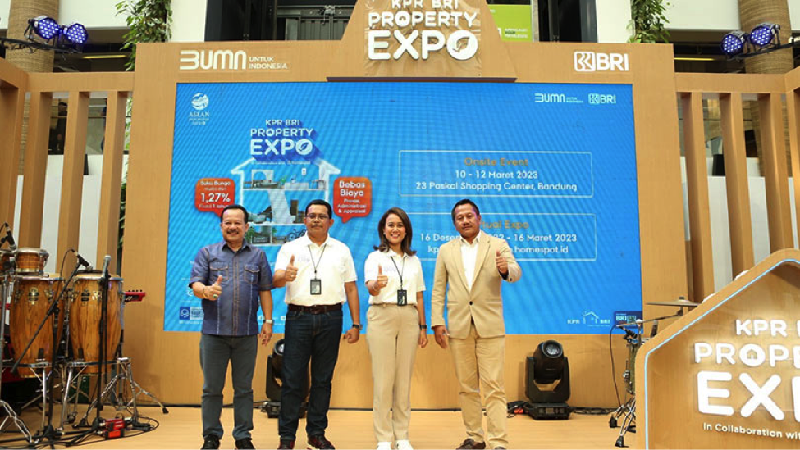 BRI mewujudkan komitmen mendukung pemenuhan tempat tinggal bagi masyarakat dengan menggelar KPR BRI Property Expo 2023.