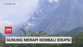 VIDEO: Muntahan Awan Panas Saat Gunung Merapi Kembali Erupsi