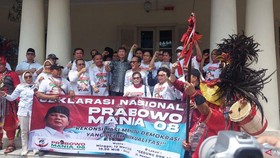 JoMan Resmi Deklarasi Prabowo Mania 08, Hashim Ikut Hadir
