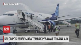 VIDEO: Kelompok Bersenjata Tembak Pesawat Trigana Air