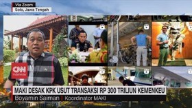 VIDEO: MAKI Desak KPK Usut Transaksi Rp 300 Triliun Kemenkeu