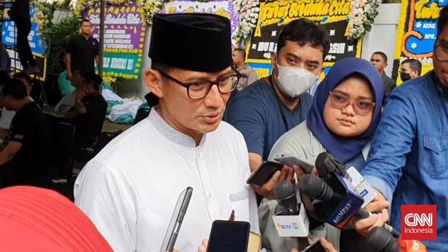 Menparekraf Sandiaga Uno mengaku juga sudah meminta pandangan Ketum Gerindra Prabowo Subianto terkait rencana bergabung dengan PPP.