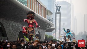 FOTO: Pawai Ogoh-ogoh di CFD Sambut Hari Suci Nyepi