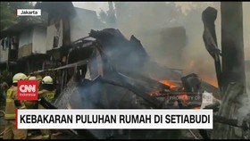 VIDEO: Kebakaran Puluhan Rumah di Setiabudi