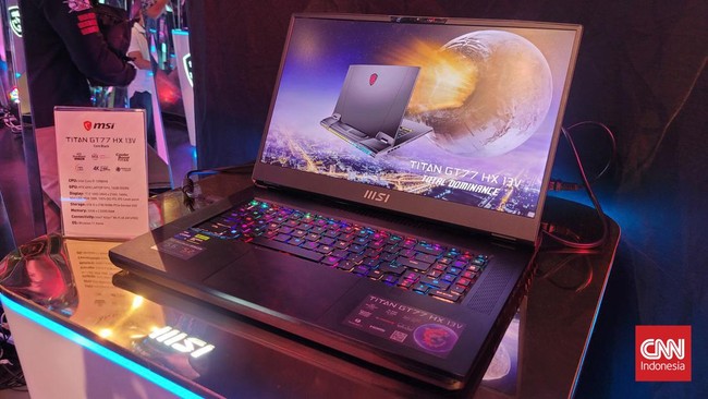 MSI merilis sejumlah laptop dengan berbagai varian, salah satunya Titan GT77HX 13V yang dibanderol Rp89 juta. Simak spesifikasinya.