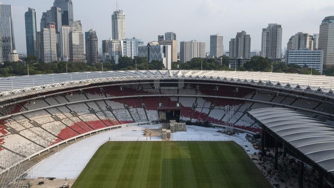 Kondisi Lapangan GBK Siap Sambut Pertandingan Penting Indonesia vs Irak