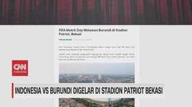 VIDEO: Indonesia vs Burundi Digelar di Stadion Patriot Bekasi