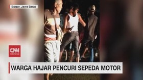 VIDEO: Warga Hajar Pencuri Sepeda Motor