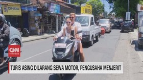 VIDEO: Turis Asing Dilarang Sewa Motor, Pengusaha Menjerit